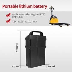 24V 20Ah Lithium Battery EL20_U for Big Joe LPT26 LPT33 T40 EP Pallet Truck Jack