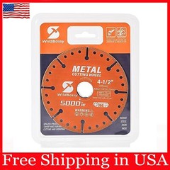 Diamond Cutting Wheel 4-1/2 Inch with 7/8″ Arbor Hole, Metal Cut off Disc with 5