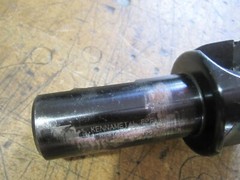 Kennametal KISR200LP354 2″ high feed end mill cutter 1″ shaft 20,000 RPM Max