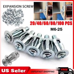 Expansion Screw Petal Nut,Petal Shape Metal Nut with Screws Easy Installation