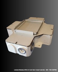 Legrand Wiremold RFB4-CI-1 Cast Iron 4-Gang Floor Box – NEW – FREE SHIPPING