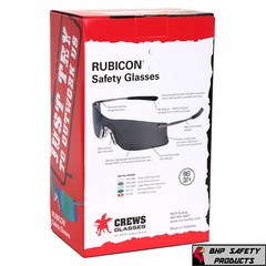 MCR CREWS RUBICON SAFETY GLASSES T4112AF GRAY ANTI-FOG LENS SUNGLASSES (1 PAIR)