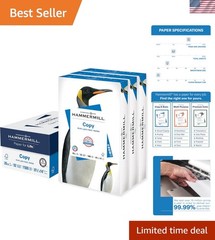 Printer Paper, 20 Lb Copy Paper, 8.5 x 14-92 Bright, Made in the – 3 Ream 150…