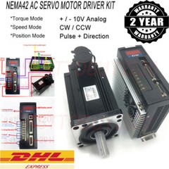 600W~1.8KW AC Servo Motor Driver Kit 2NM 4NM 5NM 6NM Servo Motor NEMA42 AC220V