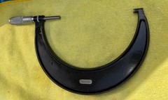 L S STARRETT Co., ATHOL Mass. USA 5 IN. No. 436 6 IN. Outside Micrometer