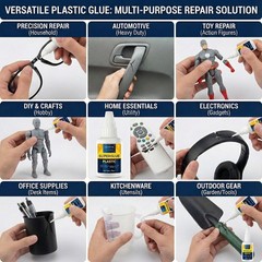 Heavy Duty Plastic Glue 100g – Strong Adhesive for PLA, 3D Prints, Craft &