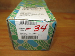 Phoenix Contact 2774017 (LOT OF 34) *NEW* UKK 5 Terminal Block
