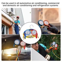 AC Manifold Meter Set for R134a R22 R12 R502 Refrigerant Manifold Meter Set Tool