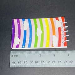 Mini Notepad Spiral Blank Pages Notes To Do Lists Clouds Stars Travel Pocket j