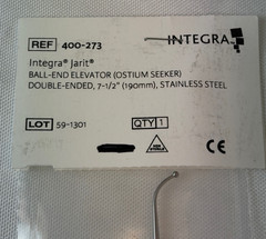 Integra Jarit 400-273 Ostium Seeker Double Ended Ball Tip Elevator 7.5″ ENT