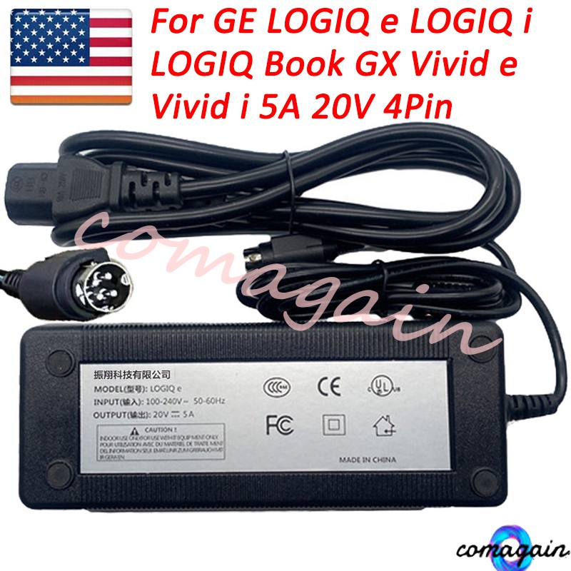 High Quality For GE LOGIQ e AC / DC Adapter Power Supply 20V 5A 4-pins Plug