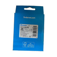 Finder 83.01.0.240.0000 Modular Timer Relay 16A 24-240V AC/DC SPDT 1CO