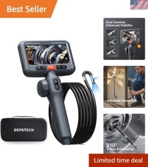 DEPSTECH Dual Lens Endoscope with 4.5” Display for Precise Inspections