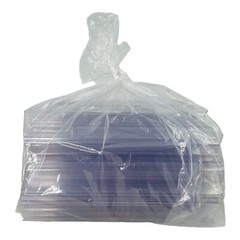 50 Pieces Clear Plastic Label Holder 1.25″H for Wire Fixture up to 0.375″ Thick