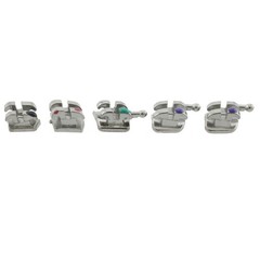 Dental Orthodontic Bracket Braces Metal MIM Mini Roth MBT 022 018 345 Hooks 5-5