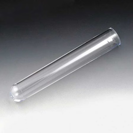 Globe Scientific 111011 Test Tube, 12Ml, 100Mm L, Ps, Pk1000