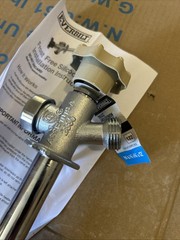 NEW Everbilt 1/2″ x 3/4″ x 12″ MPT/SWT x MHT Brass Anti-Siphon Sillcock Valve