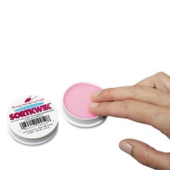 Sortkwik Fingertip Moisteners, 3/8 Ounce, Pink, Deters licking Fingers, Hygienic