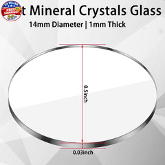 Copkim 10 Pcs 14 mm Laser Protective Lenses 14mm, as picture shown