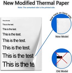 Thermal Printer Paper 8.5 x 11 Inch 100 Sheets US Letter Size Thermal Paper