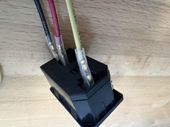 Assembled Power Socket with Fuse and wires Switch 3 Pin IEC320 C14 USA Plug
