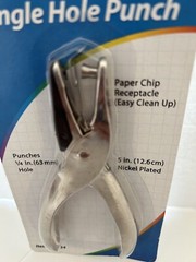 Allary Nickel Plated Single Hole Punch (5 in. – 12.6 cm)