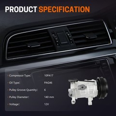 A/C AC Compressor for Dodge Ram 1500 Dakota Grand Cherokee 55111437AA 55111437AD