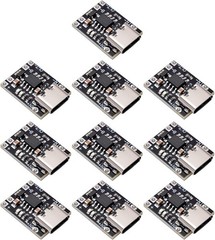 10pcs TP4057 1A 3.7V Lithium Battery Charging Board Type C USB Ultra-Small