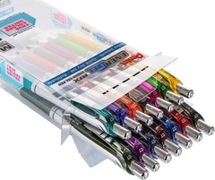 Pentel EnerGel RTX True Colors United (0.7mm) Medium Line, Assorted Ink NEW