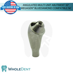 10X Angulated Multi Unit 30° Prosthetic NC Compatible with Megagen® BlueDiamond
