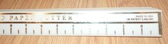 WrapMaster Hand Held Paper Cutter 32″ Plastic White Gold Made In USA B