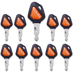 10x Kubota Ignition Keys 459A Excavator Backhoe Skid Steer Track Loader/w Logo .