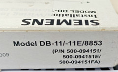 NEW SIEMENS DB-11/-11E/8853 SMOKE DETECTOR BASE WHITE FREE EXPRESS SHIPPING
