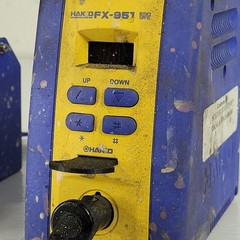 Hakko FX-951 Soldering Station FM-2027 Iron 599B Tip Cleaner Cables Tested