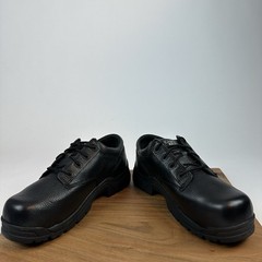 New Womens Carolina CA9537 Black Leather Oxford Composite Toe Shoes Sz 9 M