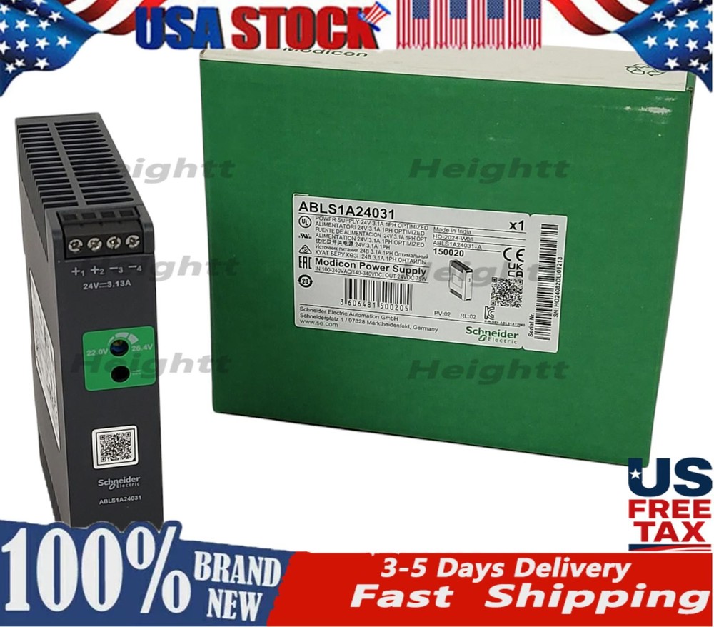 Schneider ABLS1A24031 Regulated Power Supply 100-240V AC, 24V 3.1 A Single Phase