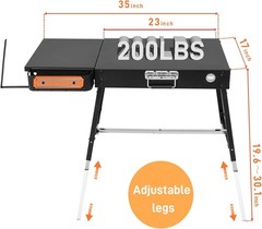 Portable Outdoor Grill Table,Blackstone Griddle Stand,Movable Griddle Stand Fit