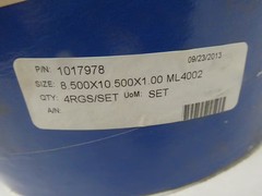 Sepco 1017978 Pump Packing 8.500×10.500×1.00 Ml4002