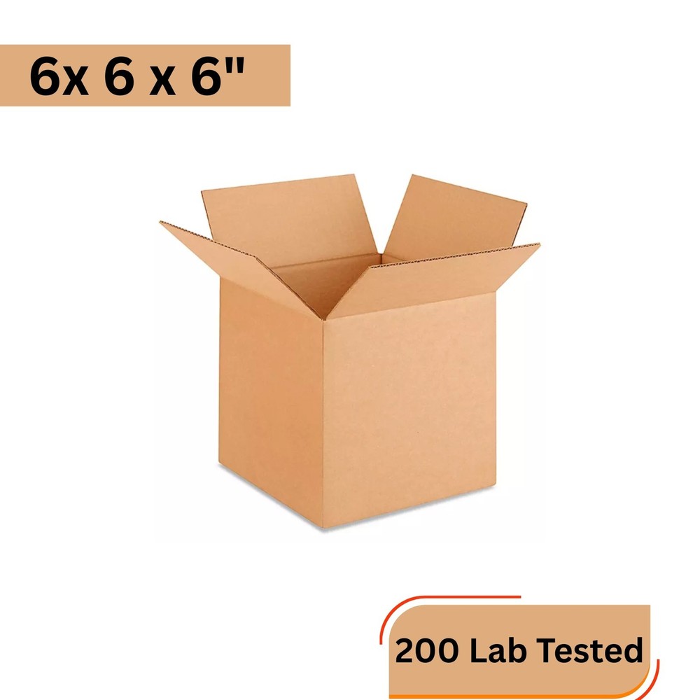 6x6x6 Cardboard Paper Box Mailing Packing Shipping Boxes Corrugated Cartons