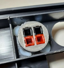 Power Pole Dual Connector Panel Mount Bare or w/ 30A/45A Terminals & Dust Cover