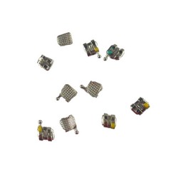 5pack Dental metal brackets roth/MBT orthodontic Mini braces slot.022 hook on345
