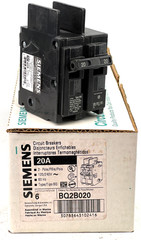 Siemens QB2B020 20 Amp 2 Pole Circuit Breaker Type QB 2P 20A — NEW (QTY 1)
