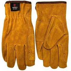 Gu602 Cowhide Leather Work Gloves For Men Reinforced For Construction Welding Wa