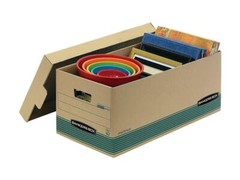 Fellowes 1270101 Stor/File Extra Strength Storage Box, Letter, Lift-Off Lid, Kft