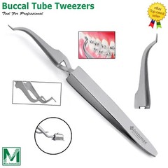 Dental Buccal Tube Tweezers Slim Orthodontic Bracket Holding Placing CE