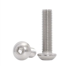 304 Stainless Steel Hex Socket Bolt Button Head Screws 2# 4# 6# 8# 10# 1/4 5/16