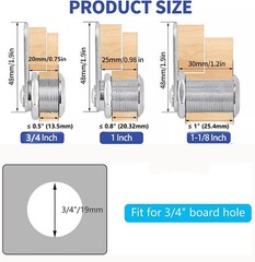 4Pack 3/4″ 1″ 1-1/8″ File Cabinet Cylinder Cam Lock With Keys for Drawer Mailbox