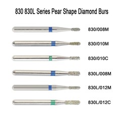 Dental Diamond Burs FG Long Surgical Bur Round Ball Taper Bur 368 801 850 856