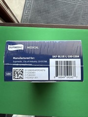 Supmedic Medical Nitrile Exam Gloves Latex-Free Powder-Free Size Large New Box