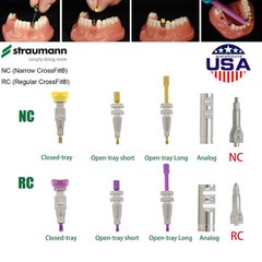 US Fit Straumann BLT N/RC Healing Abutment Scan Body Transfer Analog Open/Closed